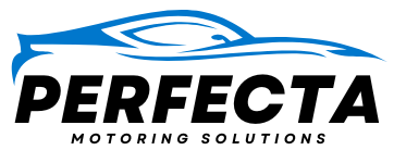 Perfecta Motoring Solutions logo showcased on a light background.